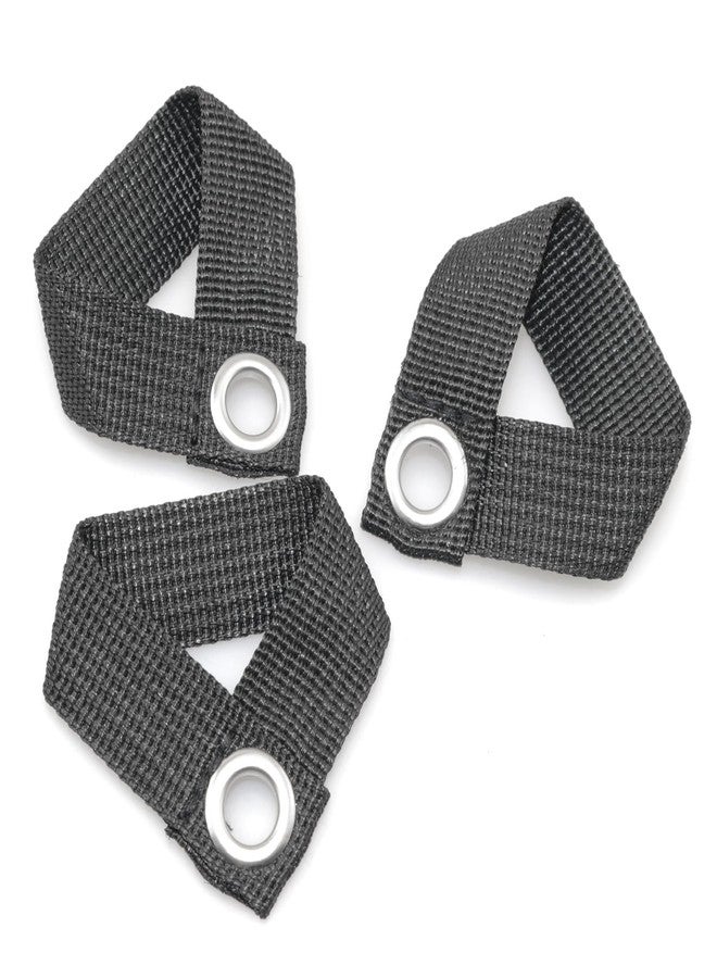 Lind Kitchen 8PCS Camping Tent Pole Fixing Anchor Rain Cover Tent Peg Nylon Accessory with Metal Hole Fixing Buckle Awning Webbing Buckle 2.4x2.2in for Home Outdoor Travel - Image 4