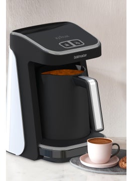 Kıvam White Silver Large Chamber Smart Placement Patented Turkish Coffee Machine
