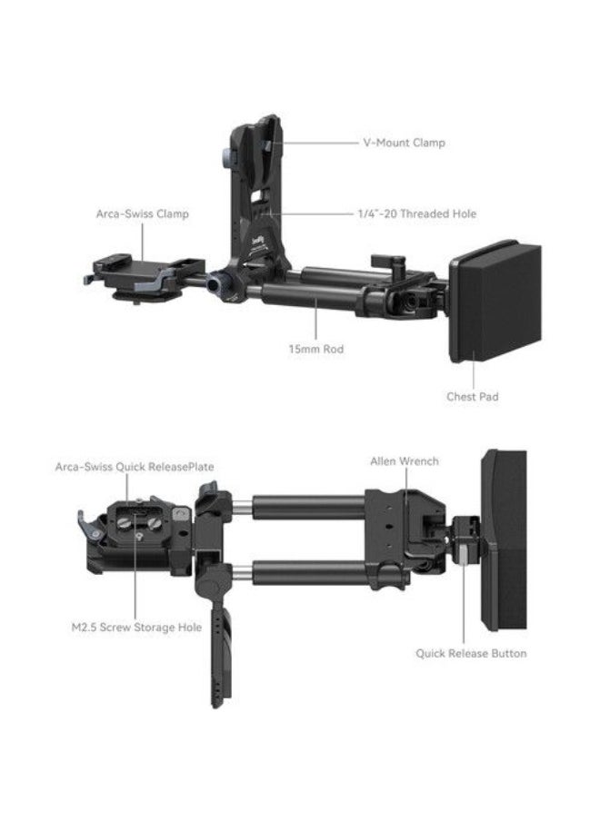 SMALLRIG - SmallRig Advanced V-Mount Battery Mounting System 4063B - Image 1