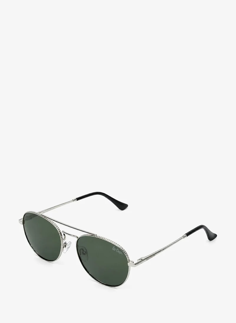1.1 Tac Polarized Sunglasses Green Silver Frame Green Gradient Mirror Lens 54mm  - LCM10500C2