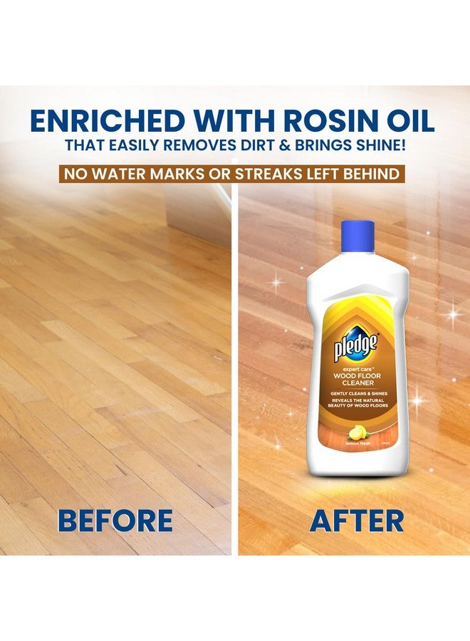 Pledge Expert Care Wood Floor Cleaner| Gently cleans and shines (475ml, Lemon Fresh) - Image 4
