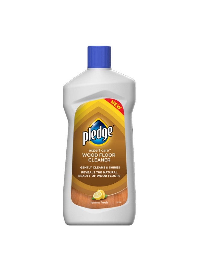 Pledge Expert Care Wood Floor Cleaner| Gently cleans and shines (475ml, Lemon Fresh) - Image 1