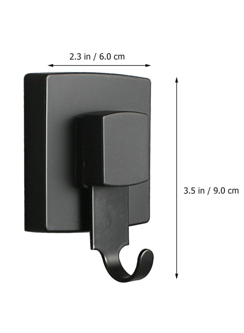 SOLARAE 1pc No Trace Hook Suction Cup Hooks Reusable Shower Hook Wall Hanging Hook Kitchen Wall Hanger Hook for Bathroom Sundries Storage Hooks Vacuum Clothes Hook Stainless Steel - Image 2