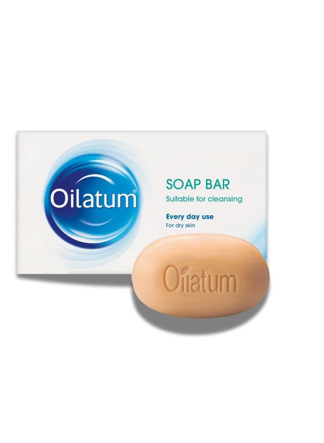 Oilatum Soap Bar for Dry and Sensitive Skin, Moisturizing and Gentle Cleanser for Itchy, Irritated Skin, Dermatologist Recommended, Daily Use Hydrating Soap for Eczema and Psoriasis Relief, 1 x 100g - Image 1