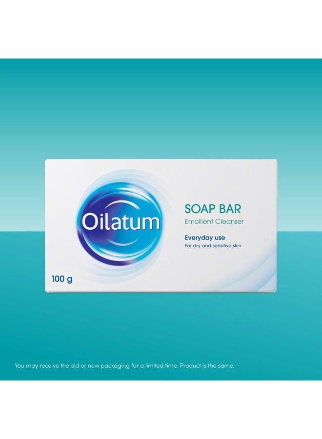 Oilatum Soap Bar for Dry and Sensitive Skin, Moisturizing and Gentle Cleanser for Itchy, Irritated Skin, Dermatologist Recommended, Daily Use Hydrating Soap for Eczema and Psoriasis Relief, 1 x 100g - Image 2
