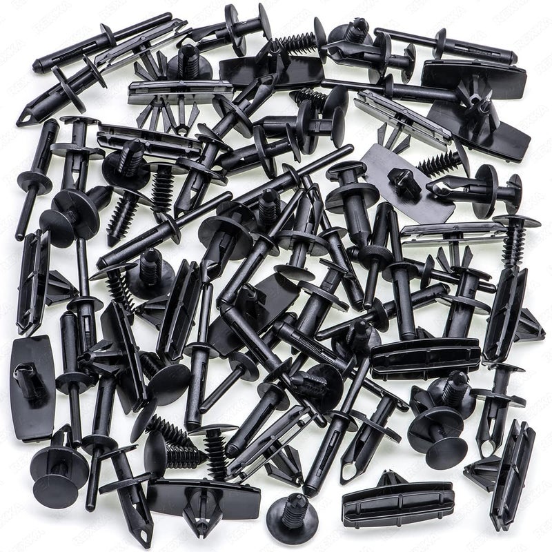 Rexka 80pcs Grille Fender Flare Hardware Kit for 2007-2018 Jeep Wrangler JK & Unlimited JK 68039280AA 6030441 6506007AA 6503598 - Image 2