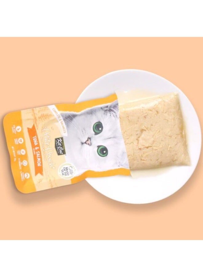 كيت كات مجموعة كيت كات من 24 كيسًا صغيرًا من التونة والسلمون 24 × 70 جرامًا - Image 4