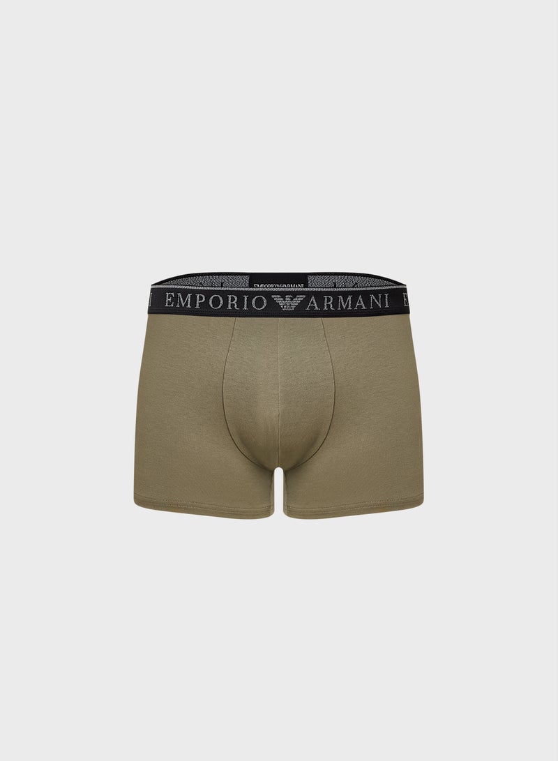 EMPORIO ARMANI 2 Pack Logo Band Boxers  - Image 2