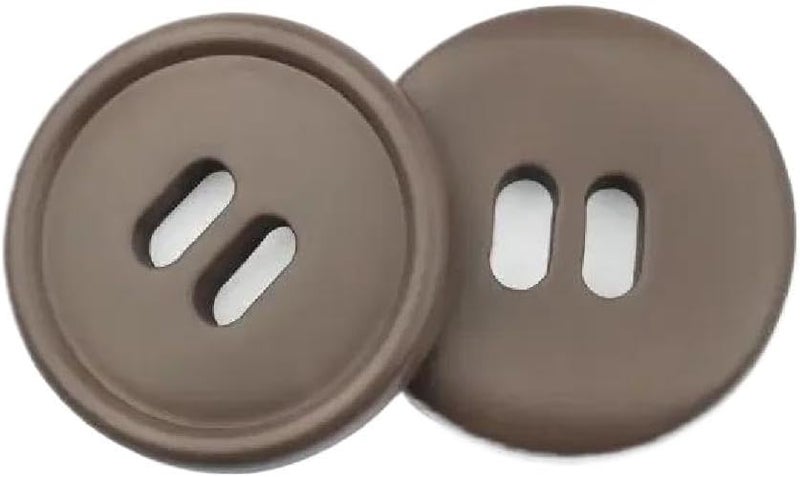 Buttons,Metal Buttons, Buttons 10pcs/lot Resin Button Square Round Colorful Children for 18/21/25/28/30mm Sewing Clothing DIY Craft(Round Brown,21mm) - Image 1
