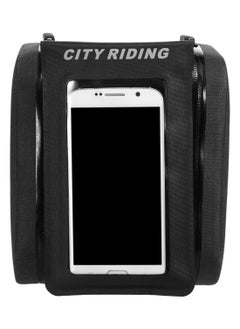 Rainproof Mountain Bicycle Front Frame Phone Bag Pannier