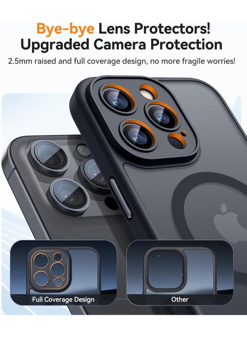 ثسؤشسث غطاء مغناطيسي لهاتف آيفون 14 برو (6.1 بوصة) متوافق مع MagSafe [حماية كاملة للكاميرا]، غطاء حماية شفاف غير لامع ونحيف مقاوم للصدمات، أسود - Image 3