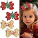 winthrop 4 Pcs Christmas Hair Clips Bow Hair Accessories Cute Reindeer Christmas Tree Glitter Sequins Hair Barrettes Holiday Headdress Hairpin for Girls Women Kids Xmas Party Cosplay Prezzie - Image 2