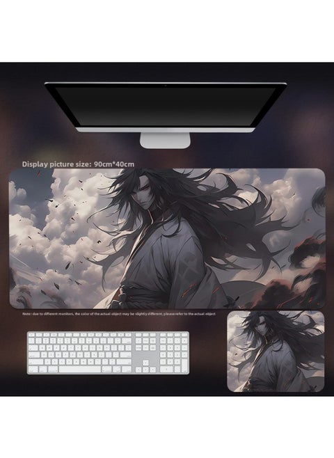 Anime Naruto Mouse Pad Naruto Sasuke Kakashi Super Large Thickened Muye Village Boys Computer Table Pad-color:800*300*2mm-pattern:Naruto 04