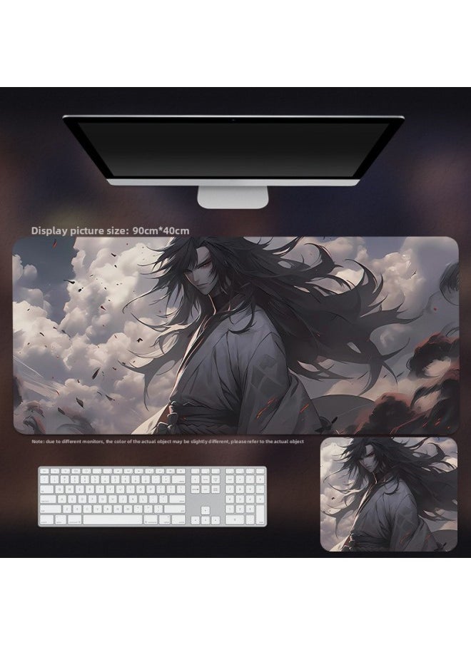 Generic - Anime Naruto Mouse Pad Naruto Sasuke Kakashi Super Large Thickened Muye Village Boys Computer Table Pad-color:800*300*2mm-pattern:Naruto 04 - Image 1