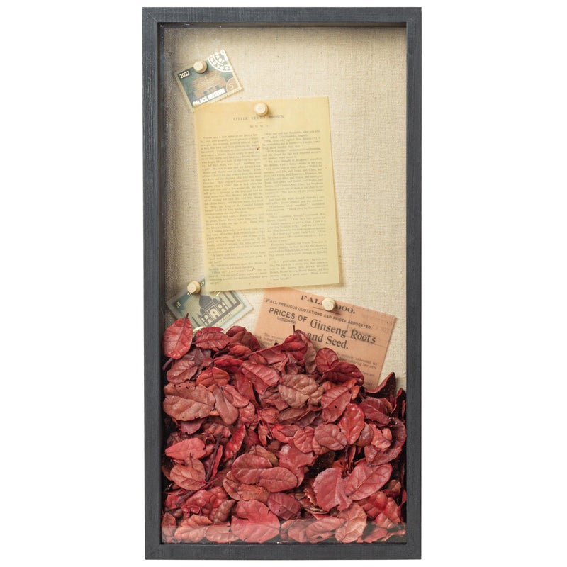 Increased Fire Shadow Box Frame 8x16 Shadow Box Display Case with Linen Back of Awards Memorabilia Flower, Pictures, Keepsakesã€Bouquetã€Medals and More Photos Memory Box Black - Image 2