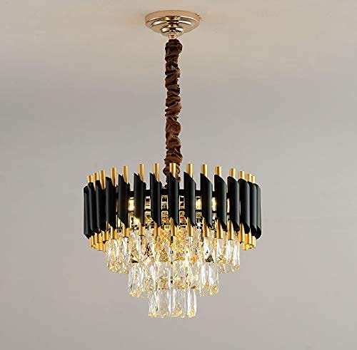 Virya metal Chandelier for Living Room Modern Ceiling Light Jhumar for Hall Light for Living Room (Black, 400mm) - Image 5