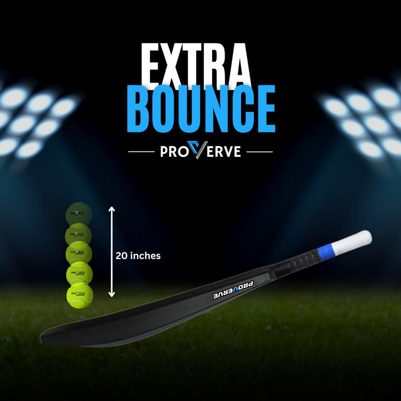 PROVERVE Cricket Turf Bat | Full Size Cricket Bat with Cover | Premium Bat with Cover and Performance Grip, Heavy Duty Bats for Tournament Matches (Pack of 1) (Heavy Duty Plastic Bat) - Image 3