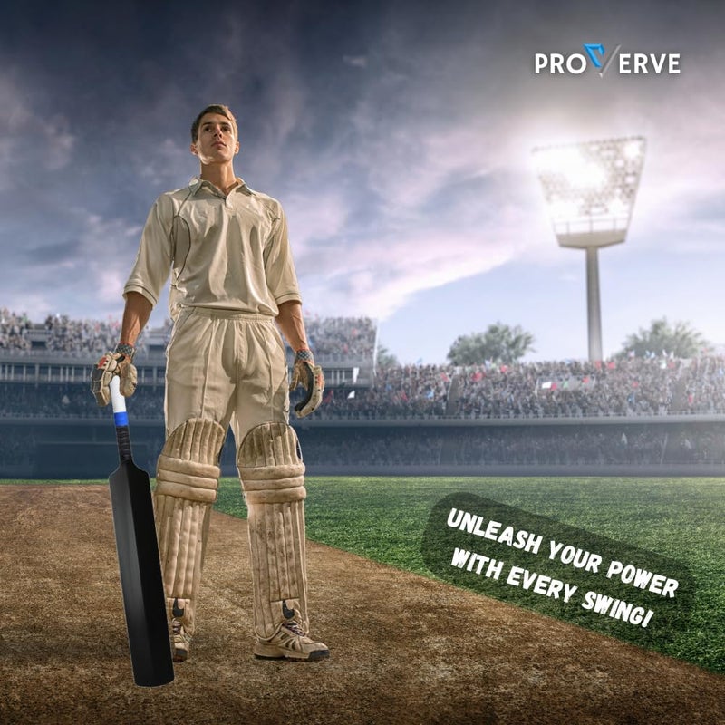 PROVERVE Cricket Turf Bat | Full Size Cricket Bat with Cover | Premium Bat with Cover and Performance Grip, Heavy Duty Bats for Tournament Matches (Pack of 1) (Heavy Duty Plastic Bat) - Image 4