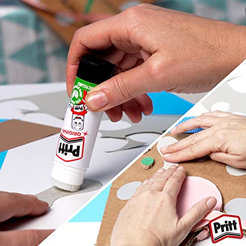 Pritt Glue Stick, Safe & Child-Friendly Craft Glue for Arts & Crafts Activities, Strong-Hold Adhesive for School & Office Supplies, 5x11g Pritt Stick - Image 5