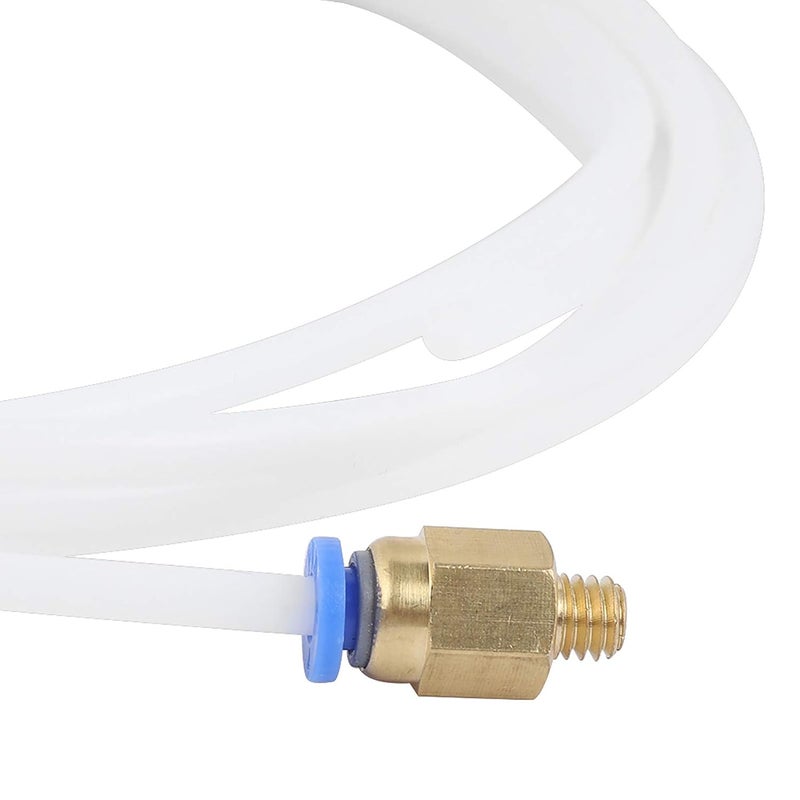 Focket PTFE PTEE Tube 3D Printer Accessories for 1.75mm PLA ABS 3D Printers, 2*PTFE Tube 4*PC4 M6 Fitting+4*PC4 M10 Fitting for Easy Installation - Image 5