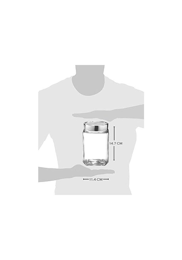 Treo by Milton 1200 ml Cube Glass Jar - Image 3