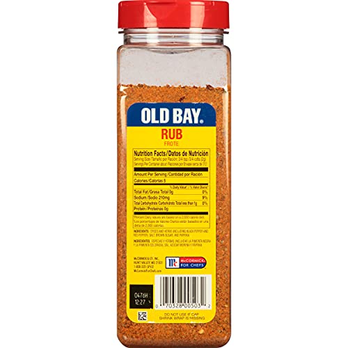 OLD BAY Rub, 22 oz - One 22 Ounce Container of OLD BAY Seasoning Rub, Perfect for Sealing in Juices on Meat and Seafood for a Savory Flavor - Image 2