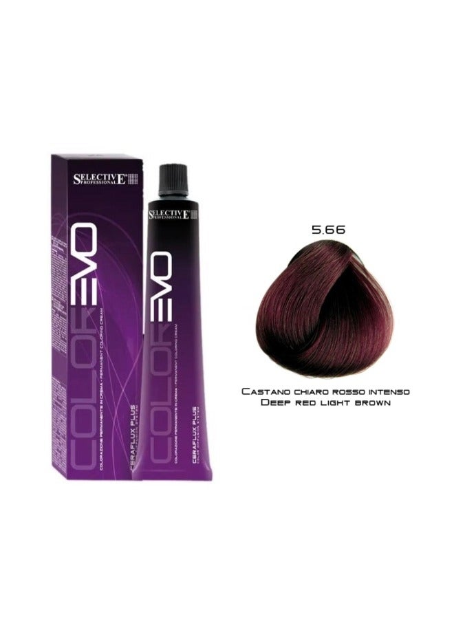 Selective Professional Colorevo 5.66 Deep Red Light Brown 100Ml - Image 1