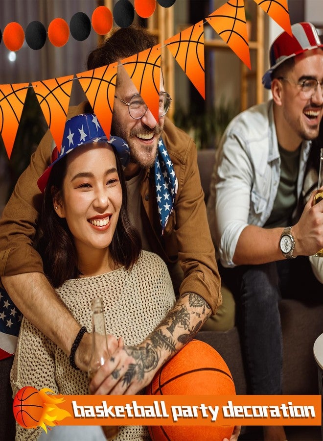 Weekgrat 5 Pcs Basketball Bow Party Banner Decorations Senior Night Sports Garland Decor Basketball Coquette Birthday Party Decorations Hanging Decor Sports Game Garland for Birthday Supplies - Image 3