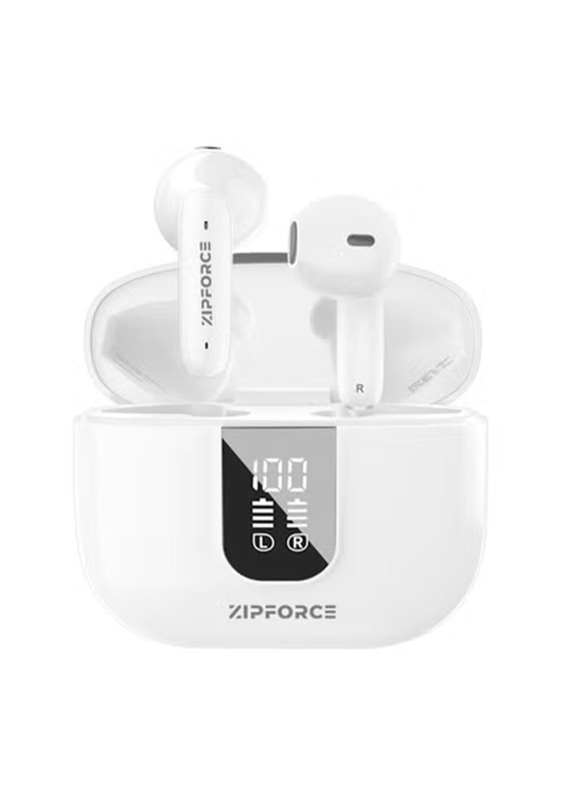 ZIPFORCE True Wireless Earbuds, In-Ear Bluetooth 5.3 Headphones 4-Mics ENC Clear Call, Bluetooth Earbuds Touch Control 40 Playtime, IPX6 Waterproof TWS, Light-Weight Earphones