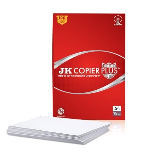JK Paper Plus Anti Microbial A4 Paper - 75 GSM, 100 Sheets | Reliable & Smooth Performance for Printing - Image 1