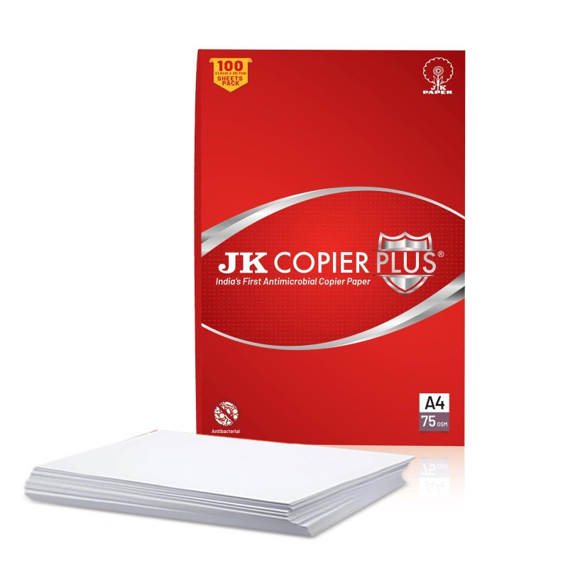 JK Paper Plus Anti Microbial A4 Paper - 75 GSM, 100 Sheets | Reliable & Smooth Performance for Printing - Image 5