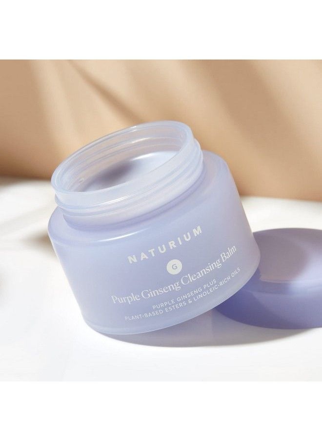 NATURIUM - Purple Ginseng Cleansing Balm Plus Plantbased Esters & Linoleicrich Oils Smoothing Face Wash 31 Oz - Image 1