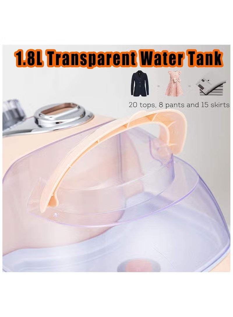 Denx Professional Garment Steamer 2-in-1 – 2000W Fast Heating, Flatbed & Vertical Steamer, 1.8L Water Tank, Efficient Home & Travel Clothes Steamer for Wrinkle-Free Garments - Image 2