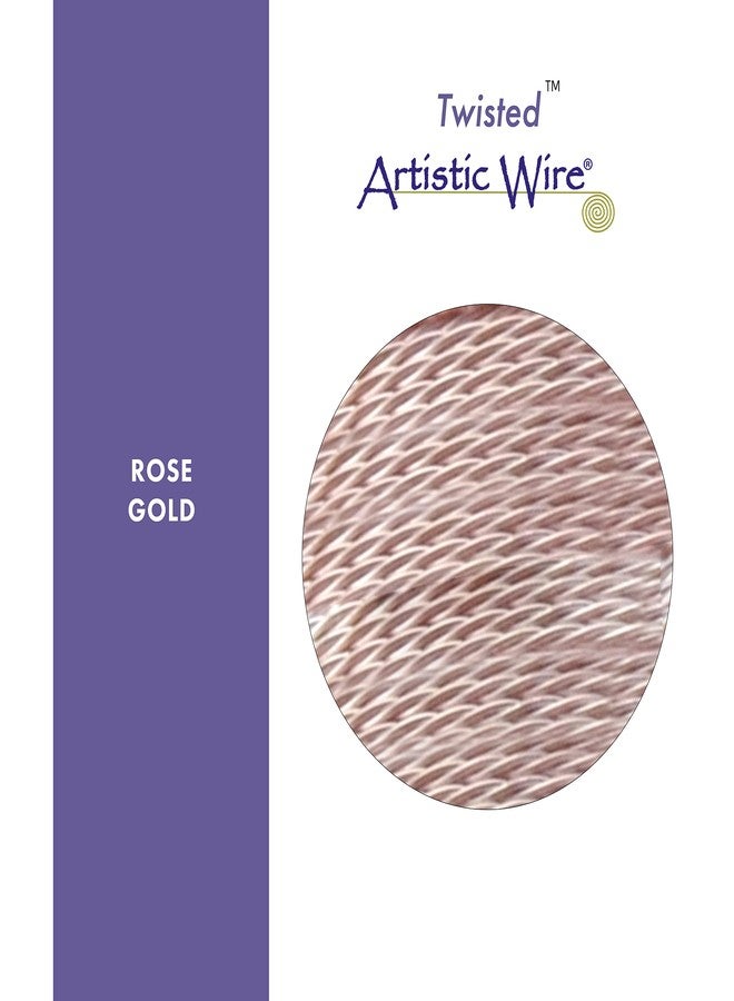 Beadalon Artistic Wire, 20 Gauge / .81 mm Silver Plated Tarnish Resistant Colored Copper Craft Wire, Round Twist, Silver Plated Rose Gold Color, 3 yd / 2.7 m - Image 5