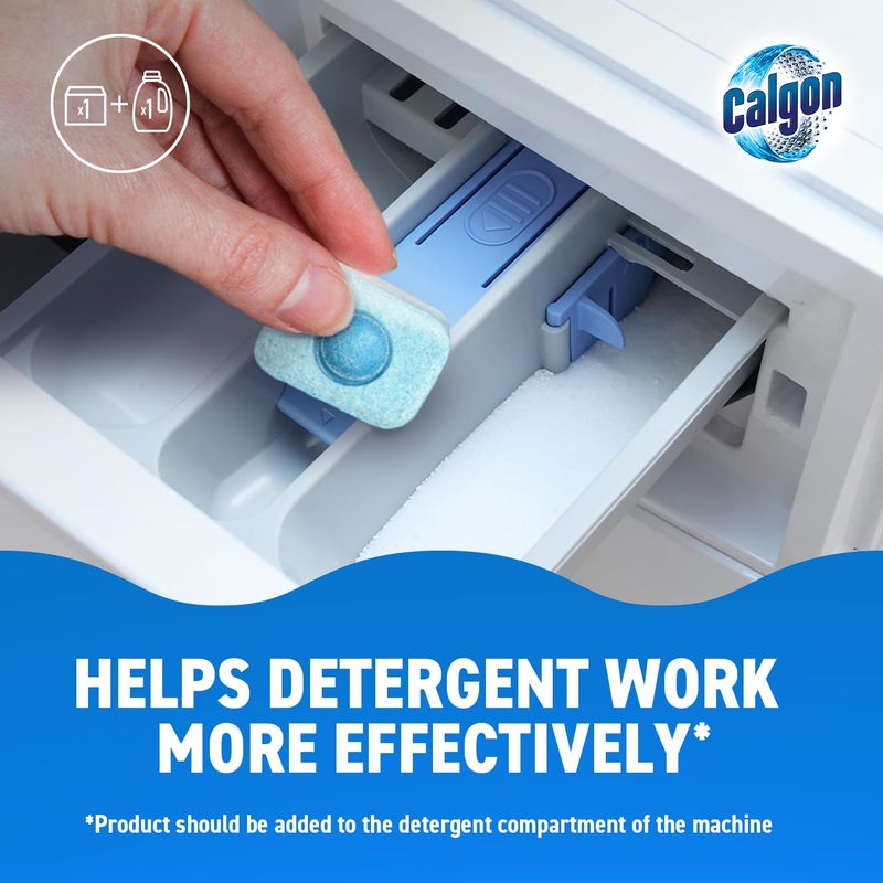 Calgon 4-in-1 Washing Machine Cleaner and Water Softener Tablets, 75 Count, Removes Limescale, Residue, Dirt, Rust & Malodours, Deep Clean, XL Pack Size - Image 4