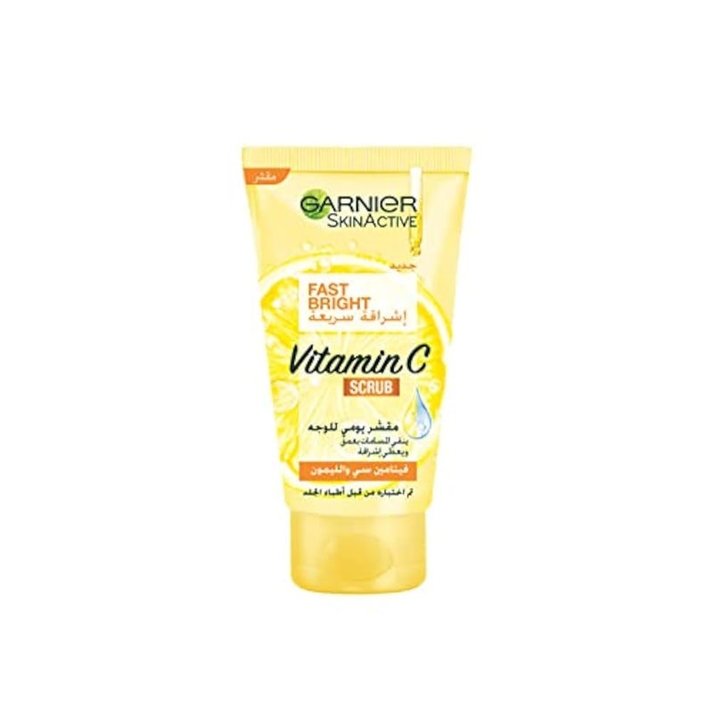 Garnier Fast Bright Vitamin C Daily Scrub – 50ml Skin Care - Image 1