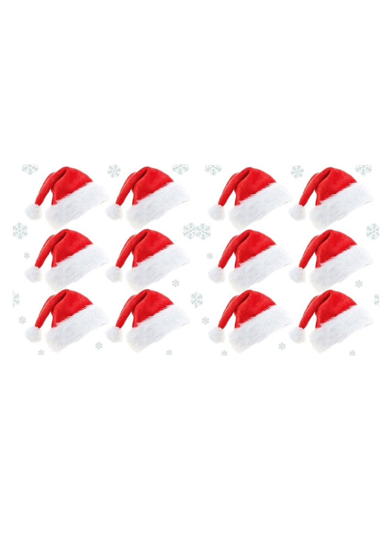 Vitacelli 12Pcs Christmas Santa Hat Red - Image 2