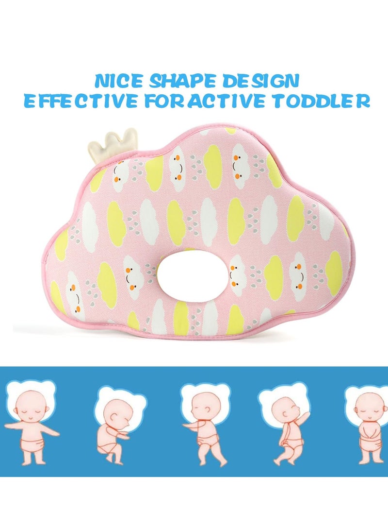 SOLARAE Upgrade Soft and Cozy Baby Pillow Prevents Flat Head and Shapes Infant's Head, Baby Head Pillow (CLOUD2) - Image 3