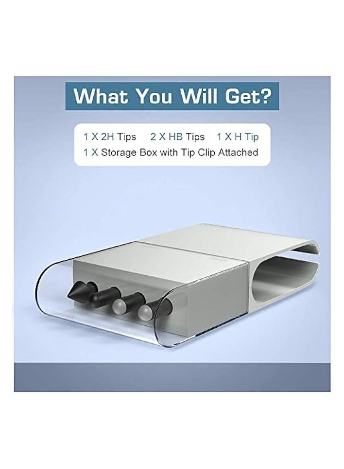 PROMASS Pen Tips for Surface Pen Set, 2H H HB B Tips Kit Refill Replacement for Microsoft Surface Pro 9 8 7 6 5 4 Series/Surface Book 1 2 / New Surface Pro/Surface Go/Surface Laptop Touch Stylus Pen - Image 5