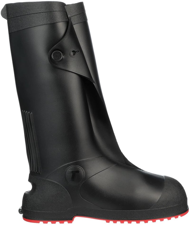 TINGLEY - 45851.XL Tingley-45851 Workbrutes G2 - PVC Overshoe - 17" Ht. - Black Upper - Red Sole - Cleated Outsole - Image 1