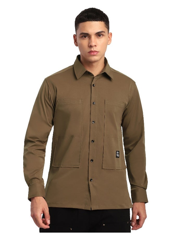 Wood Brown Angular Pocket Shirt - pzsku/Z88404103540EA3AD3F81Z/45/_/1738235542/e2d08801-3286-4372-8279-b9dee9c8bac4