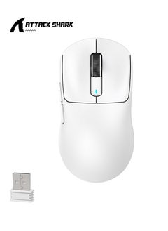 Attack Shark X3 Lightweight Wireless Gaming Mouse with Tri-Mode 2.4G/USB-C Wired/Bluetooth,Up to 26K DPI,PAW3395 Optical Sensor,5 programmable Buttons for PC/Laptop/Win/Mac  - Image 1