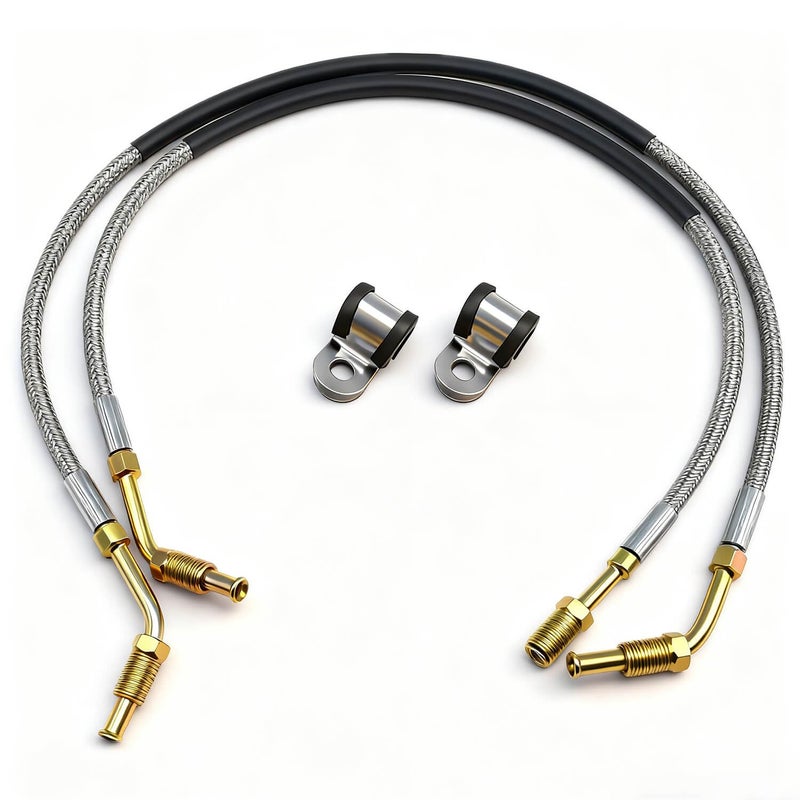 BSNOVT Front Brake Hose Line LeftRight For Polaris Sportsman Xplorer Big Boss Diesel Magnum Trail Blazer Trail Boss Scrambler Sport Xpedition Worker 500 400 250 300 325 350 425 335 4551930752 1930753 - Image 2
