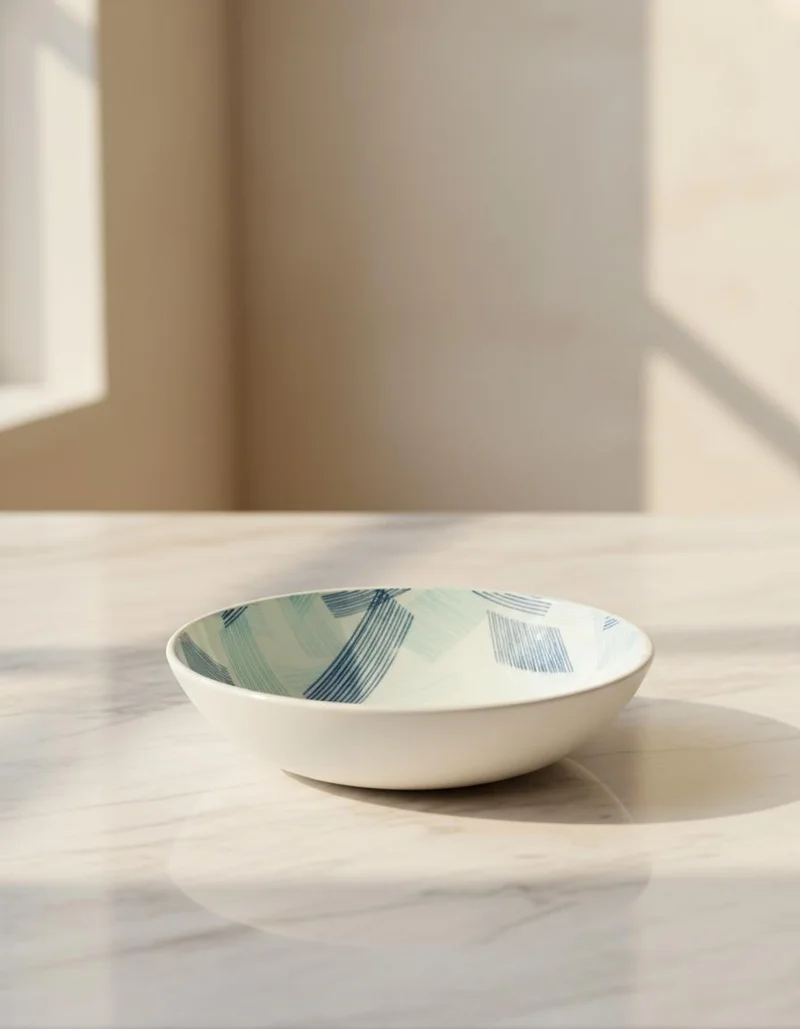 REDTAG Blue Printed Deep Plate