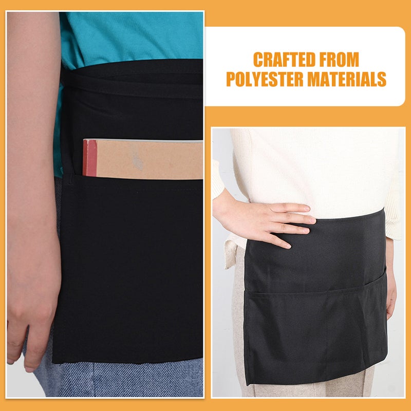 Server Waist Apron Made from Durable Polyester for Busy Restaurant Environments - Image 5