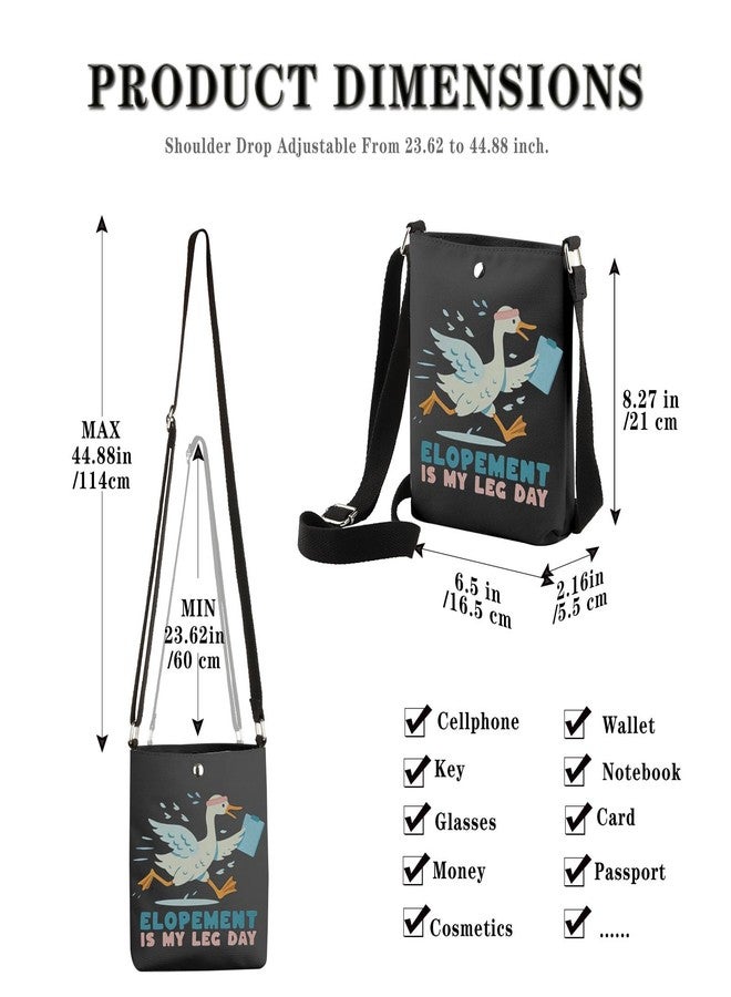 GJTIM Autism Mom Gift Special ED Teacher Therapy Gift Duck Goose Lover Present Elopement Is My Leg Day Crossbody Bag (Elopement CB) - Image 4