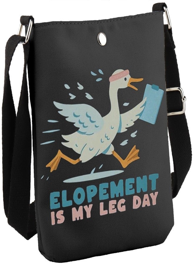 GJTIM Autism Mom Gift Special ED Teacher Therapy Gift Duck Goose Lover Present Elopement Is My Leg Day Crossbody Bag (Elopement CB) - Image 1