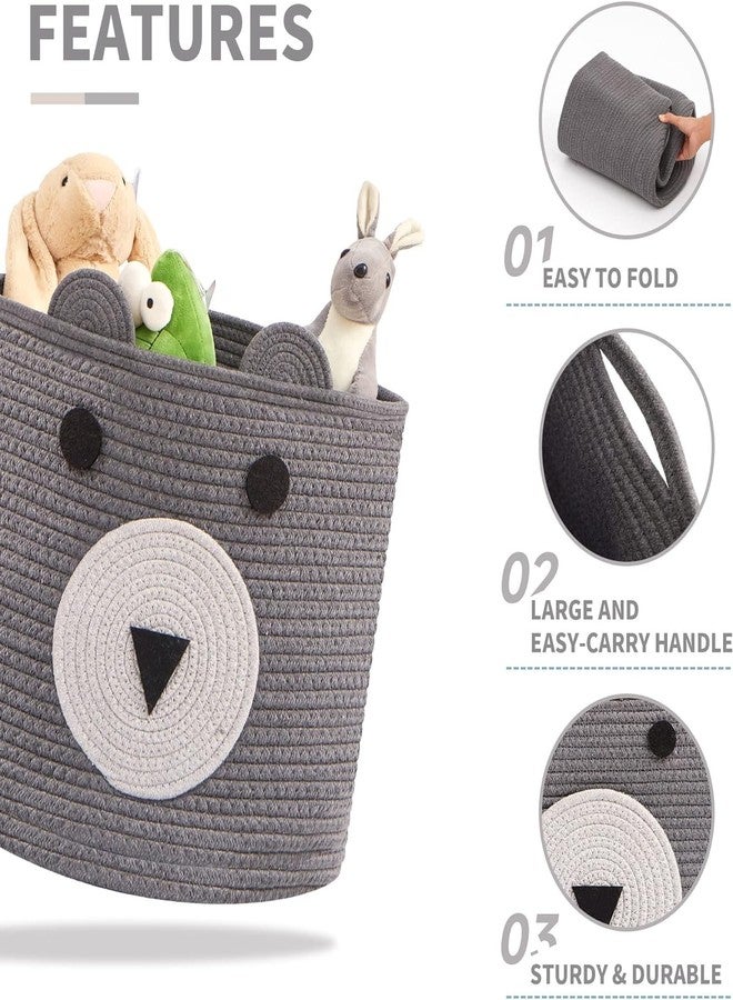 HOME FIESTA THE FIRST HOME DECOR Toy Storage Box - Small Bins for Kids, Shelves, Organizing. Baby, Dog Organizers, Baskets for Toy Basket (LIL4) - Image 2