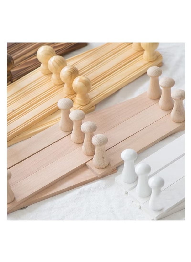 Generic - ​​Extendable Wooden Wall Hanger, Expandable Coat Rack Wall Mount, Expanding Hat Rack for Wall - Image 1