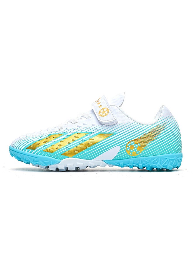 Cristiano Ronaldo And Messi Children's Soccer Shoes For Boys And Girls, Elementary School Students, Tf Cleats, Training, Non-slip, Velcro, No Laces